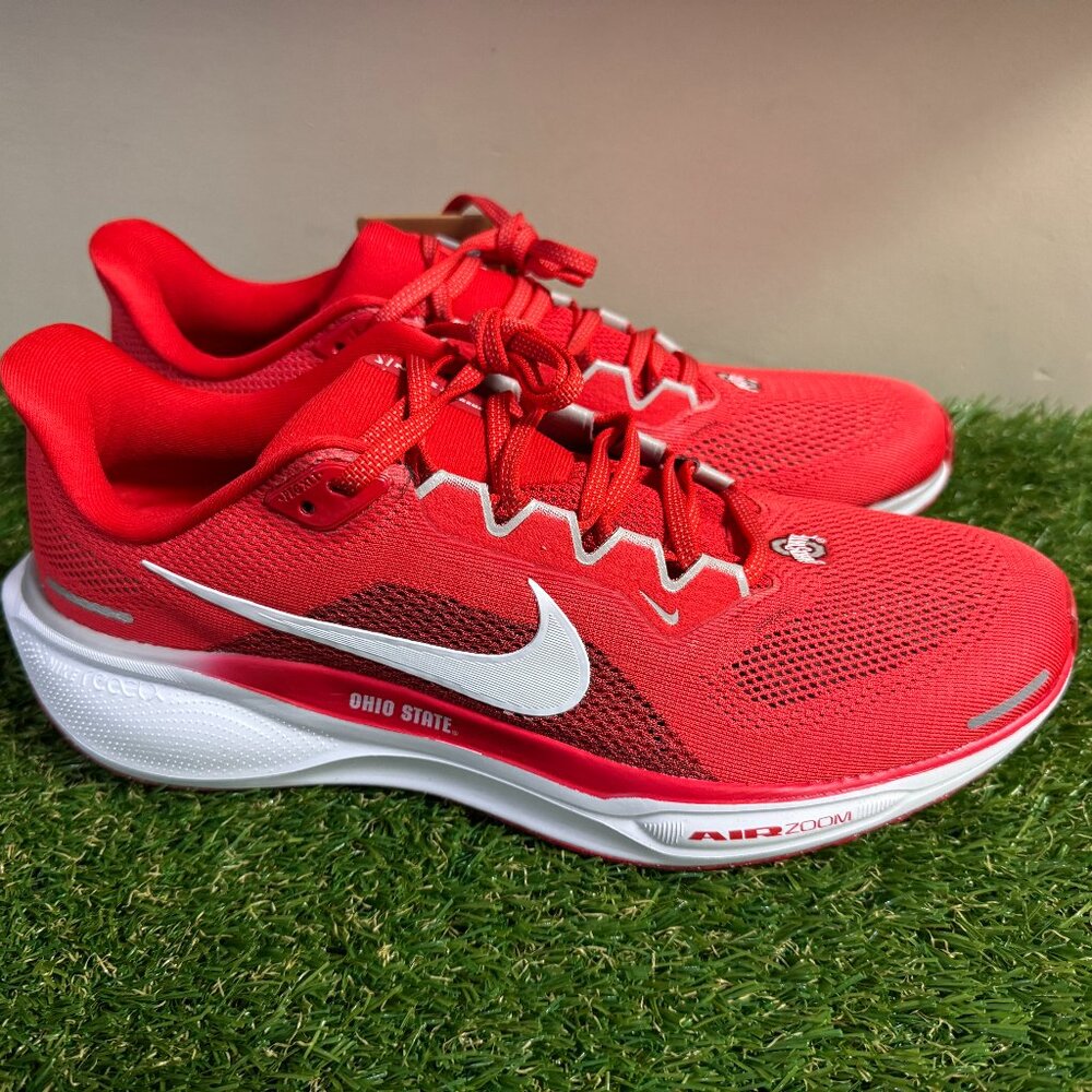 Nike Pegasus 41 Ohio State Buckeyes Running Shoes FZ5135-600 Mens Size NEW